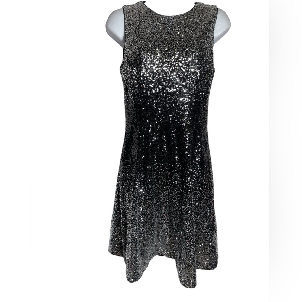 Vince Camuto dress size 6 glittery black & silver cocktail party dress 🖤🖤‎
